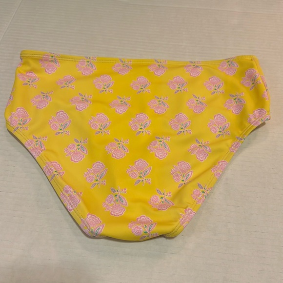 Janie and Jack Floral Smocked cold shoulder 2 piece bikini swimsuit size 14 - Picture 9 of 13